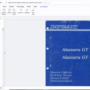 Ducati Alazzurra GT 350 Alazzurra GT 650 Workshop Manual - PDF