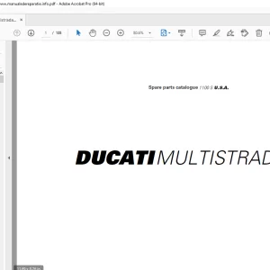 Ducati MULTISTRADA 1100 S 2008 Parts Manual PN 91512691B - PDF DOWNLOAD