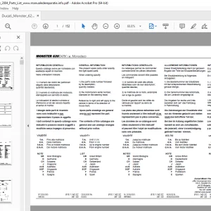 Ducati Monster 620DARK Monodisco 2004 Parts Manual PN 91511422C - PDF DOWNLOAD