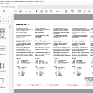 Ducati Monster 800S 2003 Parts Manual PN 91511711A - PDF DOWNLOAD