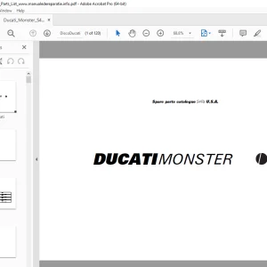 Ducati Monster S4RS 2006 Parts Manual PN 915.1.241.1A PDF