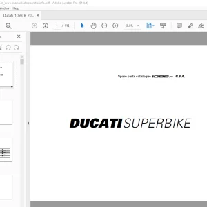 Ducati Superbike 1098R_2008 Parts Manual PN 91512751B - PDF DOWNLOAD