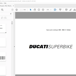 Ducati Superbike 749 - 749Dark Parts Manual - PDF DOWNLOAD