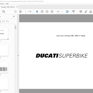 Ducati Superbike 749 - 749Dark Parts Manual PN 91512292A PDF