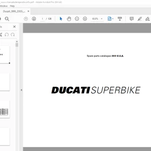 Ducati Superbike 999 2005 Parts Manual PN 91511642C PDF