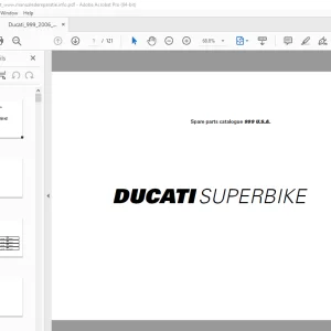 Ducati Superbike 999 2006 Parts Manual PN 91511642D PDF