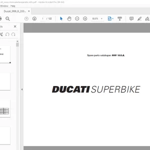 Ducati Superbike 999R 2006 Parts Manual PN 91511902D  - PDF DOWNLOAD