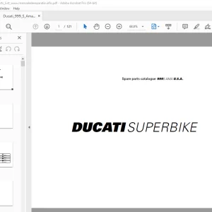 Ducati Superbike 999S AMA 2007 Parts Manual PN 91512541A PDF