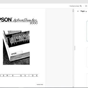 Epson Action Printer 2000 Users Manual - PDF DOWNLOAD
