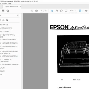 Epson Action Printer 3000 User's Manual - PDF DOWNLOAD