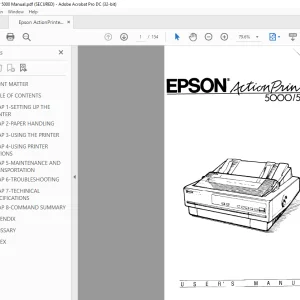 Epson Action Printer 5000 Manual -  PDF DOWNLOAD