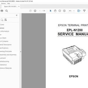 Epson EPL-N1200 Service Manual - PDF DOWNLOAD