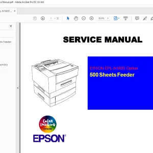Epson EPL-N1600/ 500 Sheet Feeder Service Manual - PDF DOWNLOAD