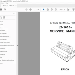 Epson LX-1050+ Service Manual - PDF DOWNLOAD