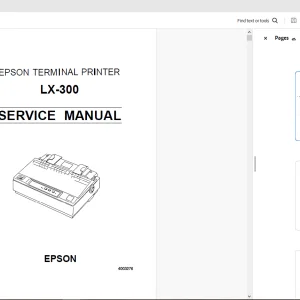 Epson LX-300 Epson Terminal Printer Service Manual - PDF