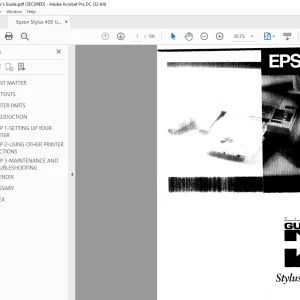 Epson Stylus 400 User's Guide Manual - PDF DOWNLOAD