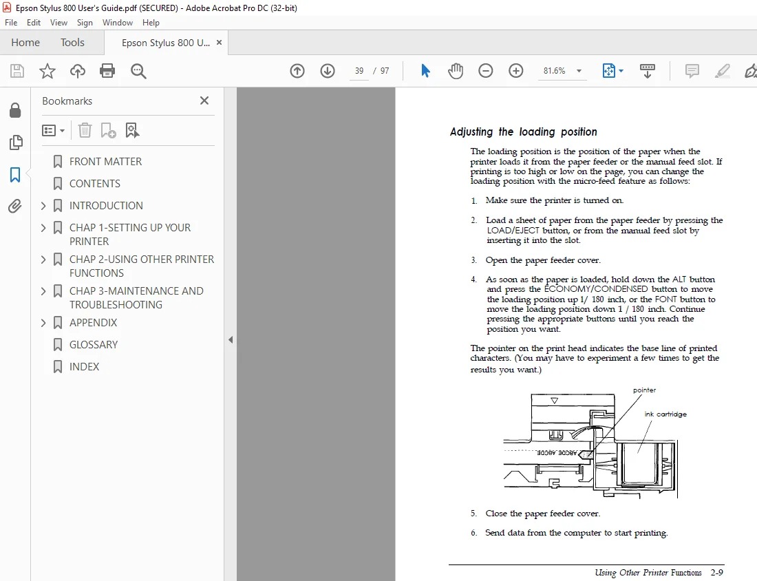 Epson Stylus 800 User's Guide Manual -ย PDF DOWNLOAD - Image 3