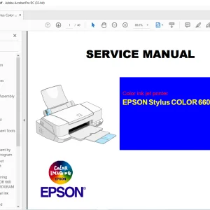 Epson Stylus Color 660 Service Manual -  PDF DOWNLOAD