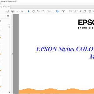 Epson Stylus Color 740i Manual - PDF DOWNLOAD