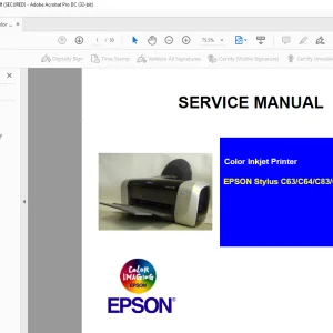 Epson Stylus Color C64 - C84 Service Manual - PDF DOWNLOAD