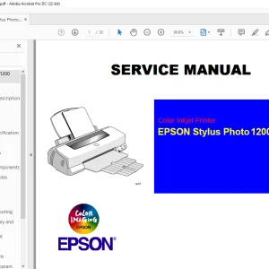 Epson Stylus Photo 1200 Service Manual   - PDF DOWNLOAD
