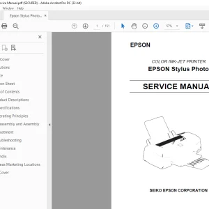 Epson Stylus Photo Service Manual - PDF DOWNLOAD