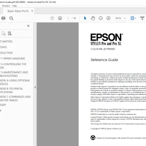 Epson Stylus Pro Reference Guide Manual - PDF DOWNLOAD