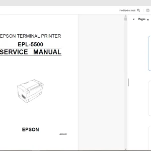 Epson Terminal Printer EPL-5500 Service Manual - PDF DOWNLOAD
