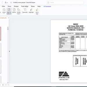 Fiatallis 14-C Dozer With 8205 Engine Service Manual - PDF DOWNLOAD