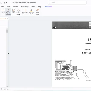 Fiatallis 16-B Crawler Tractor Hydraulics Engine Service Manual - PDF