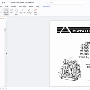 Fiatallis 16000 T 17000 MKII 19000 MKII 21000 MKII 25000 Engine Service Manual PDF