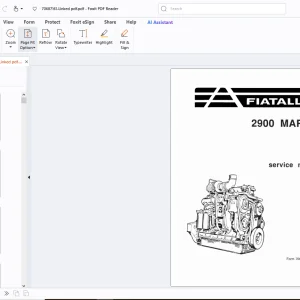 Fiatallis 2900 Mark II Engine Service Manual - PDF