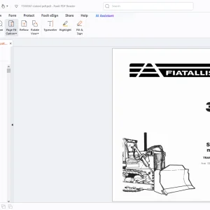 Fiatallis 31 Crawler Tractor Transmission Engine Service Manual - PDF