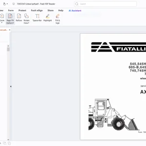 Fiatallis 545 545-B 605-B 645 645-B 745 745H 745H-5 Service Manual PDF