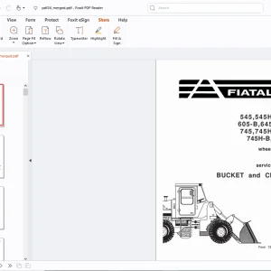 Fiatallis 545 545H 545-B 605-B 645 645-B 745 745H 745-B 745H-B 745-C Service Manual PDF