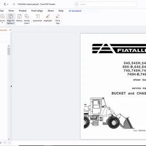 Fiatallis 545 545H 545-B 605-B 645-B 745 745-B 745-C Service Manual - PDF