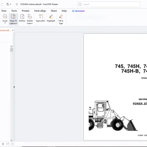 Fiatallis 745 745-H 745-B 745H-B 745-C Wheel Loader Service Manual - PDF