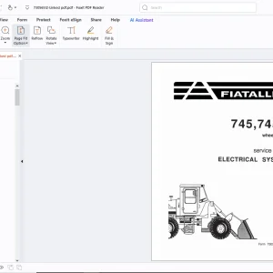 Fiatallis 745 745-H Wheel Loader Service Manual - PDF