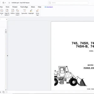 Fiatallis 745 745H 745-B 745H-B 745-C Wheel Loader Service Manual - PDF