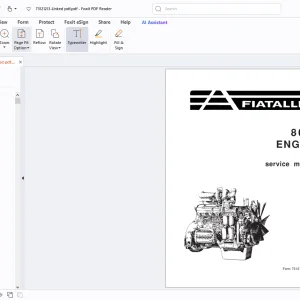 Fiatallis 8065 Engine Service Manual - PDF DOWNLOAD