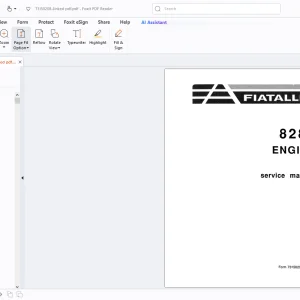 Fiatallis 8285 Engine Service Manual - PDF DOWNLOAD