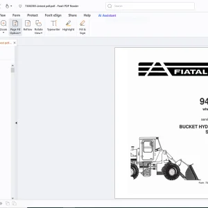 Fiatallis 945 945-B Wheel Loader Service Manual - PDF