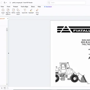 Fiatallis 545 545H 545-B 605-B 645 645-B 745 745H 745-B 745H-B Service Manual PDF