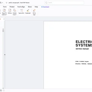 Fiatallis Electrical System Supplementary Service Manual - PDF
