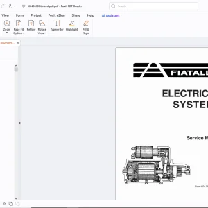 Fiatallis Electrical Systems Supplementary Service Manual - PDF