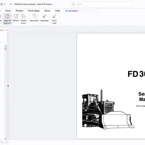 Fiatallis FD 30B Crawler Dozer Service Manual - PDF