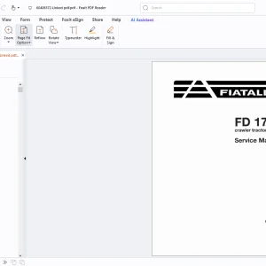 Fiatallis FD175 Crawler Tractors Service Manual - PDF