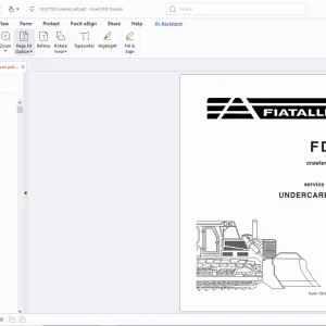 Fiatallis FD30 Crawler Tractors Service Manual - PDF