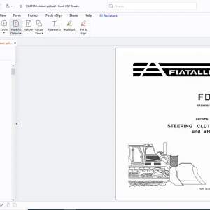 Fiatallis FD30 Crawler Tractors Service Manual - PDF