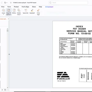 Fiatallis FD7 Dozer 8065 Engine Service Manual - PDF